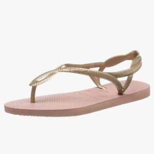Rose Gold Havaianas Women's Dragon Flipflop